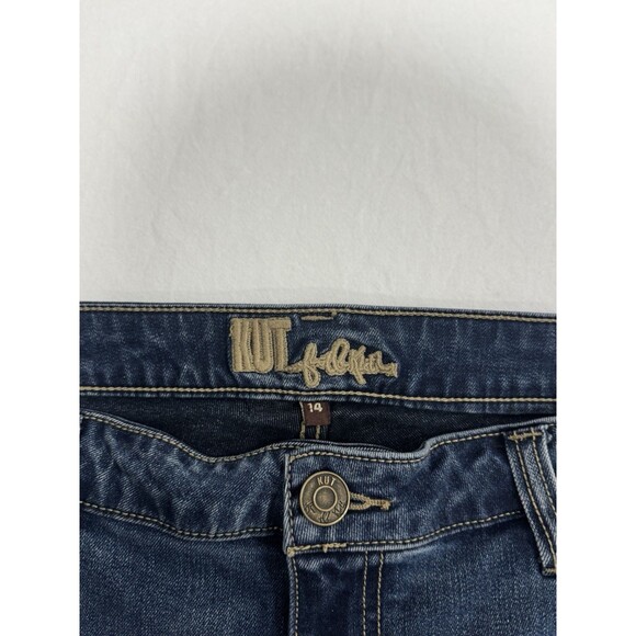 Kut From The Kloth Jeans Womens Size 14 Medium Wash Distressed - Picture 6 of 7